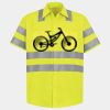 Men's High Visibility Safety Short Sleeve Work Shirt Thumbnail