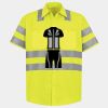 Men's High Visibility Safety Short Sleeve Work Shirt Thumbnail