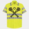 Men's High Visibility Safety Short Sleeve Work Shirt Thumbnail