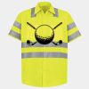 Men's High Visibility Safety Short Sleeve Work Shirt Thumbnail