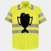 Men's High Visibility Safety Short Sleeve Work Shirt Thumbnail