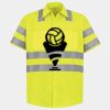 Men's High Visibility Safety Short Sleeve Work Shirt Thumbnail