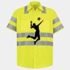 Men's High Visibility Safety Short Sleeve Work Shirt Thumbnail
