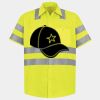 Men's High Visibility Safety Short Sleeve Work Shirt Thumbnail