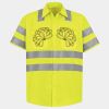 Men's High Visibility Safety Short Sleeve Work Shirt Thumbnail