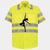 Men's High Visibility Safety Short Sleeve Work Shirt Thumbnail