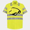 Men's High Visibility Safety Short Sleeve Work Shirt Thumbnail