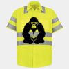 Men's High Visibility Safety Short Sleeve Work Shirt Thumbnail