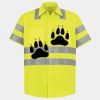 Men's High Visibility Safety Short Sleeve Work Shirt Thumbnail