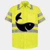 Men's High Visibility Safety Short Sleeve Work Shirt Thumbnail
