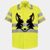 Men's High Visibility Safety Short Sleeve Work Shirt Thumbnail