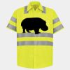 Men's High Visibility Safety Short Sleeve Work Shirt Thumbnail