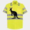 Men's High Visibility Safety Short Sleeve Work Shirt Thumbnail