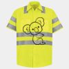 Men's High Visibility Safety Short Sleeve Work Shirt Thumbnail