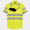 Men's High Visibility Safety Short Sleeve Work Shirt Thumbnail