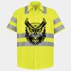 Men's High Visibility Safety Short Sleeve Work Shirt Thumbnail