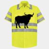 Men's High Visibility Safety Short Sleeve Work Shirt Thumbnail