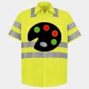 Men's High Visibility Safety Short Sleeve Work Shirt Thumbnail