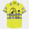 Men's High Visibility Safety Short Sleeve Work Shirt Thumbnail