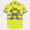 Men's High Visibility Safety Short Sleeve Work Shirt Thumbnail