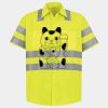 Men's High Visibility Safety Short Sleeve Work Shirt Thumbnail