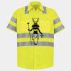Men's High Visibility Safety Short Sleeve Work Shirt Thumbnail