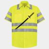 Men's High Visibility Safety Short Sleeve Work Shirt Thumbnail
