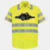 Men's High Visibility Safety Short Sleeve Work Shirt Thumbnail
