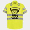 Men's High Visibility Safety Short Sleeve Work Shirt Thumbnail