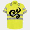 Men's High Visibility Safety Short Sleeve Work Shirt Thumbnail