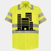 Men's High Visibility Safety Short Sleeve Work Shirt Thumbnail