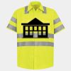 Men's High Visibility Safety Short Sleeve Work Shirt Thumbnail