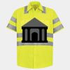 Men's High Visibility Safety Short Sleeve Work Shirt Thumbnail