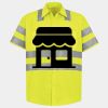 Men's High Visibility Safety Short Sleeve Work Shirt Thumbnail