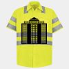 Men's High Visibility Safety Short Sleeve Work Shirt Thumbnail