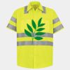 Men's High Visibility Safety Short Sleeve Work Shirt Thumbnail