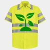 Men's High Visibility Safety Short Sleeve Work Shirt Thumbnail