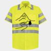 Men's High Visibility Safety Short Sleeve Work Shirt Thumbnail