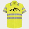 Men's High Visibility Safety Short Sleeve Work Shirt Thumbnail