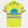 Men's High Visibility Safety Short Sleeve Work Shirt Thumbnail