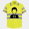 Men's High Visibility Safety Short Sleeve Work Shirt Thumbnail
