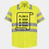 Men's High Visibility Safety Short Sleeve Work Shirt Thumbnail