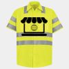 Men's High Visibility Safety Short Sleeve Work Shirt Thumbnail