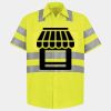 Men's High Visibility Safety Short Sleeve Work Shirt Thumbnail