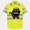 Men's High Visibility Safety Short Sleeve Work Shirt Thumbnail