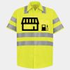 Men's High Visibility Safety Short Sleeve Work Shirt Thumbnail