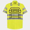 Men's High Visibility Safety Short Sleeve Work Shirt Thumbnail