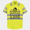 Men's High Visibility Safety Short Sleeve Work Shirt Thumbnail
