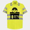 Men's High Visibility Safety Short Sleeve Work Shirt Thumbnail