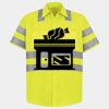 Men's High Visibility Safety Short Sleeve Work Shirt Thumbnail